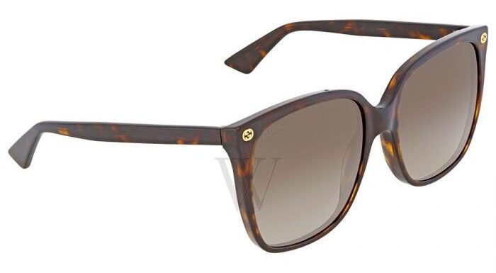 GUCCI 0022s 003 Tortoise shell over 